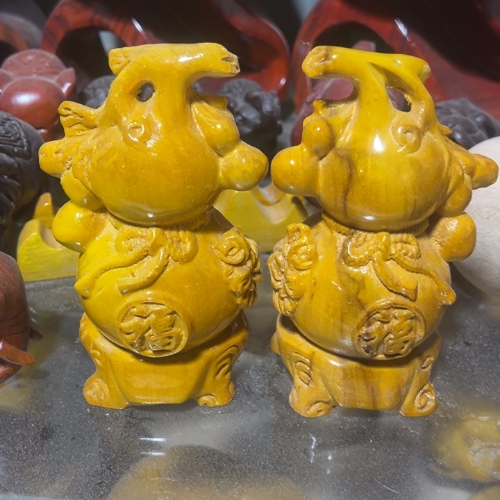 香榧木楠木葫芦15公分一对