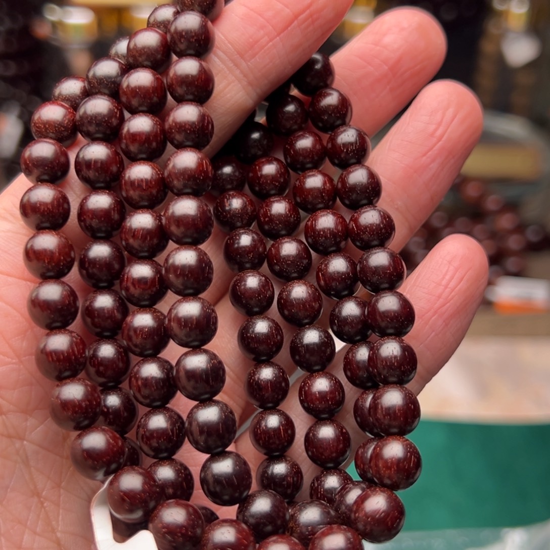 手串/手链檀香紫檀（小叶紫檀）0.8原汁原味泥料包浆特价款