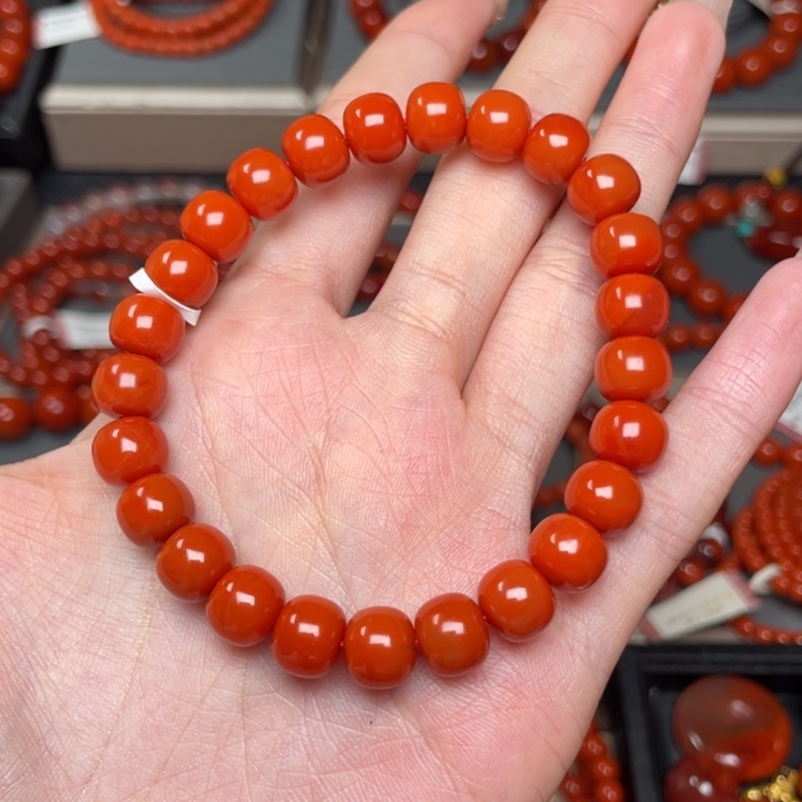 南红玛瑙手链未镶嵌你**@