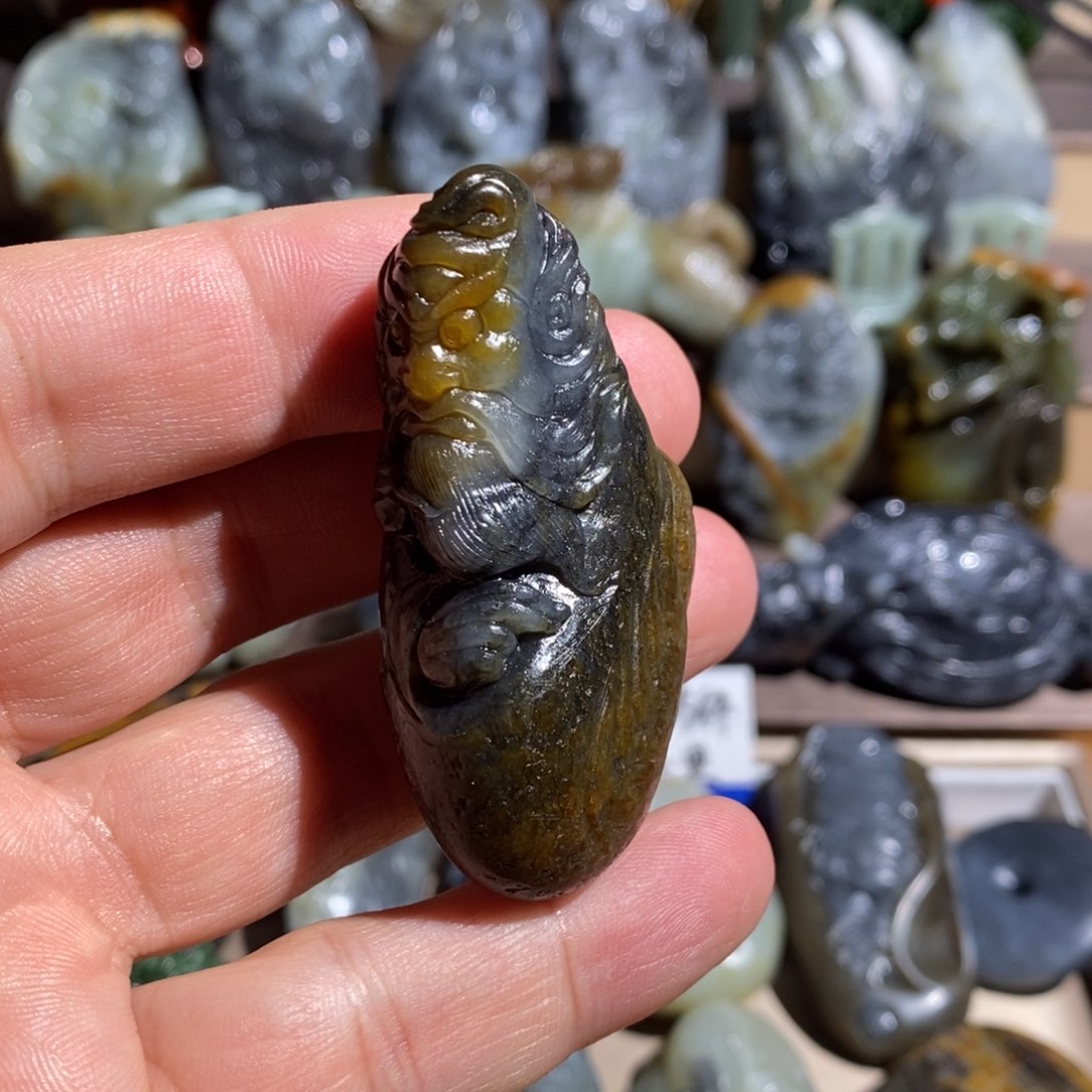 和田玉把件未镶嵌代*