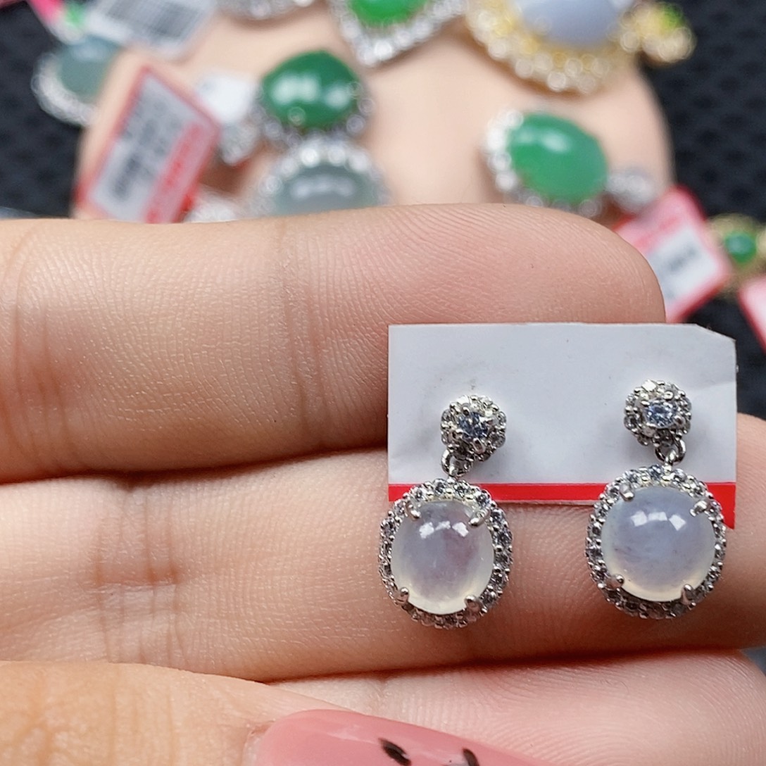 翡翠银S925镶嵌戒指