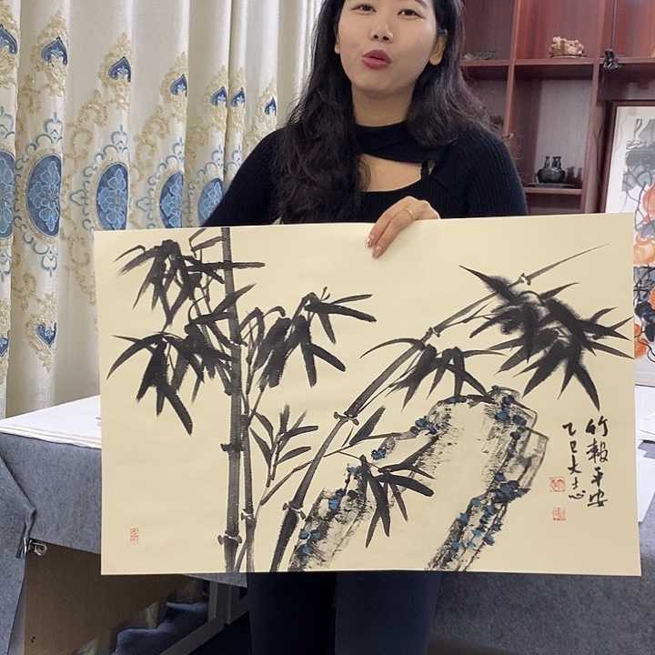 国画纯手绘国画写意作品45*68
