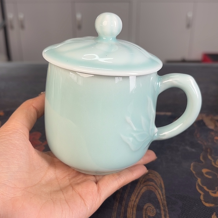 龙泉云间青瓷小米茶器