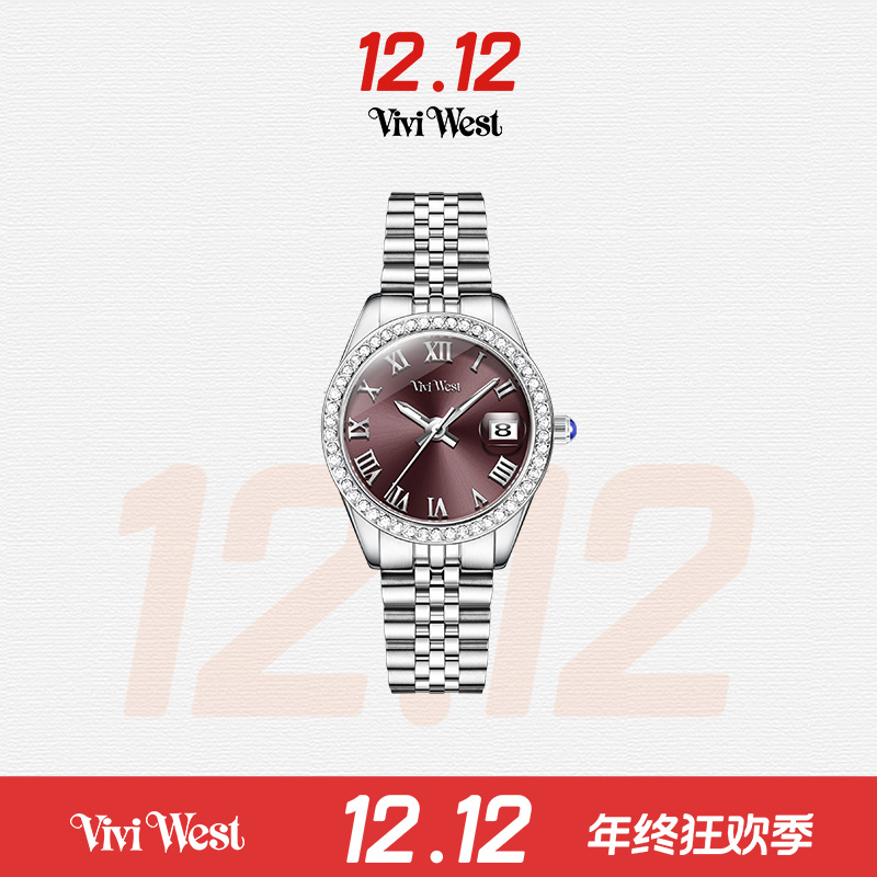 暗夜紫---双12精选气质轻奢女士小众经典精致腕表--TH2605-Y18