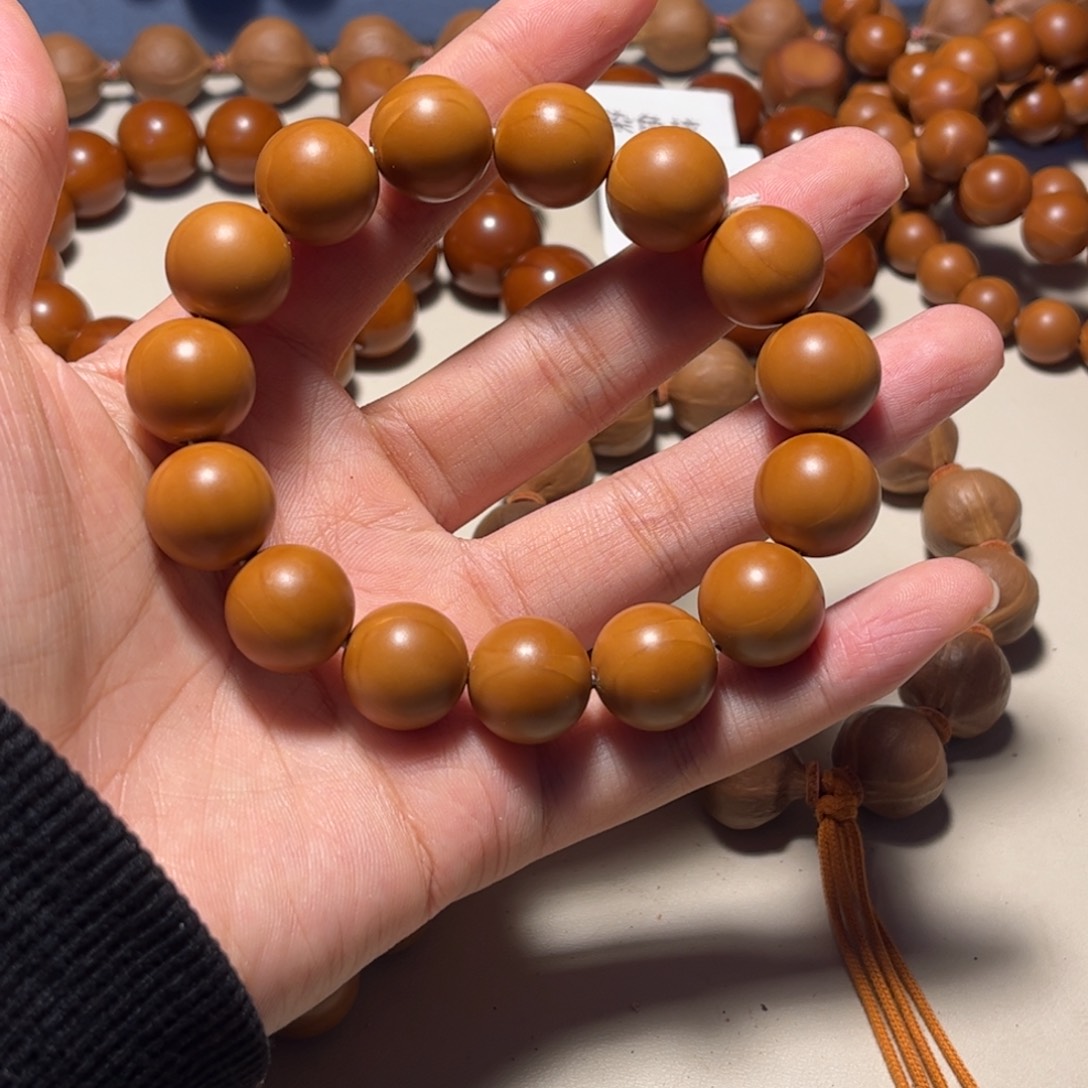 顽***脸橄榄核手串/手链1.5精品水晶核