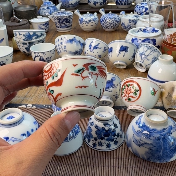 青花瓷器杯子茶具