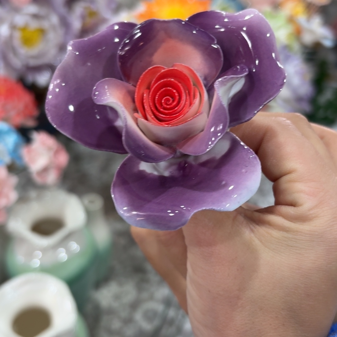 陶瓷花拍满20元发货，退款的拉黑