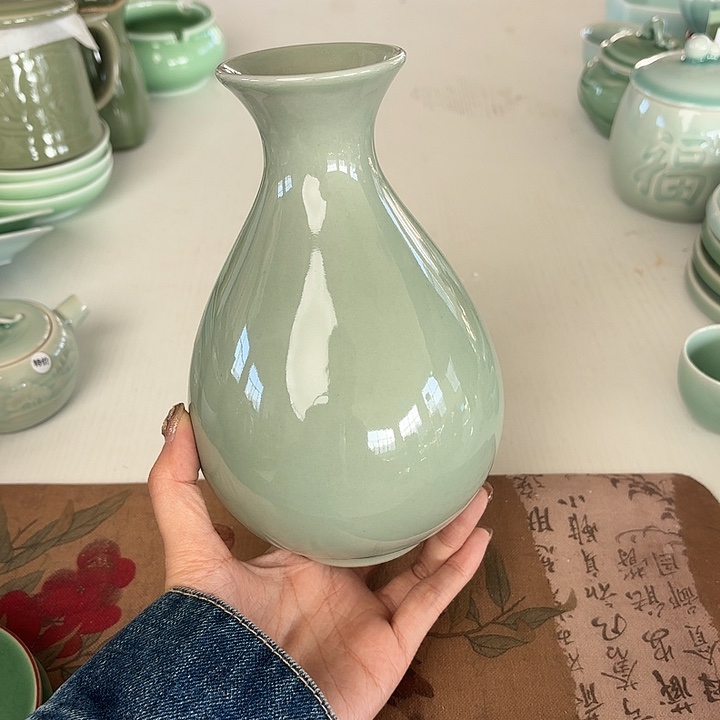 龙泉云间青瓷小米茶器
