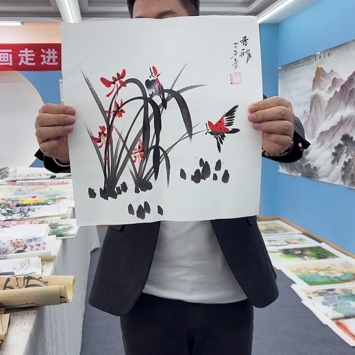 国画手绘国画作品