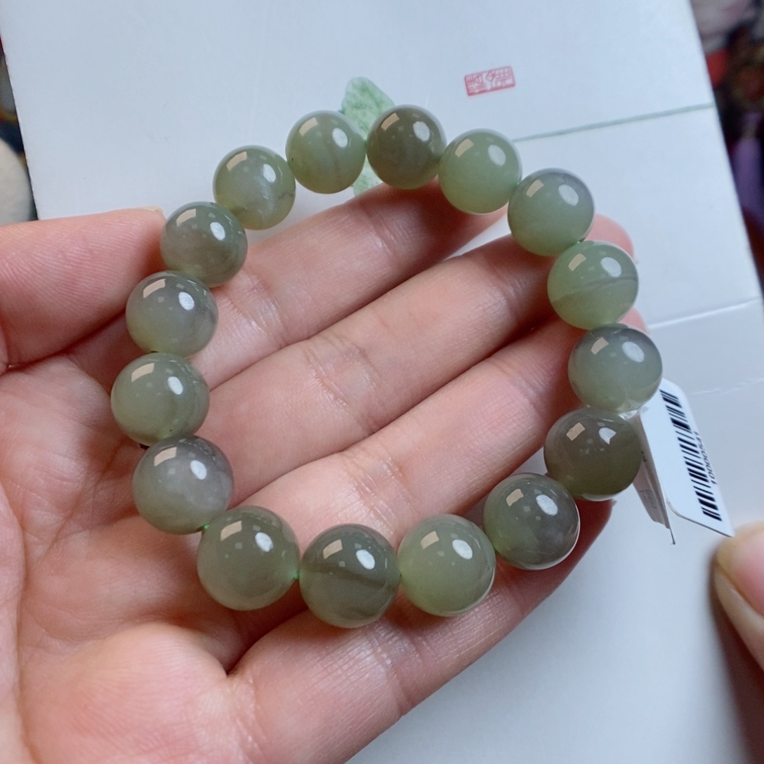 和田玉手链未镶嵌不退不换