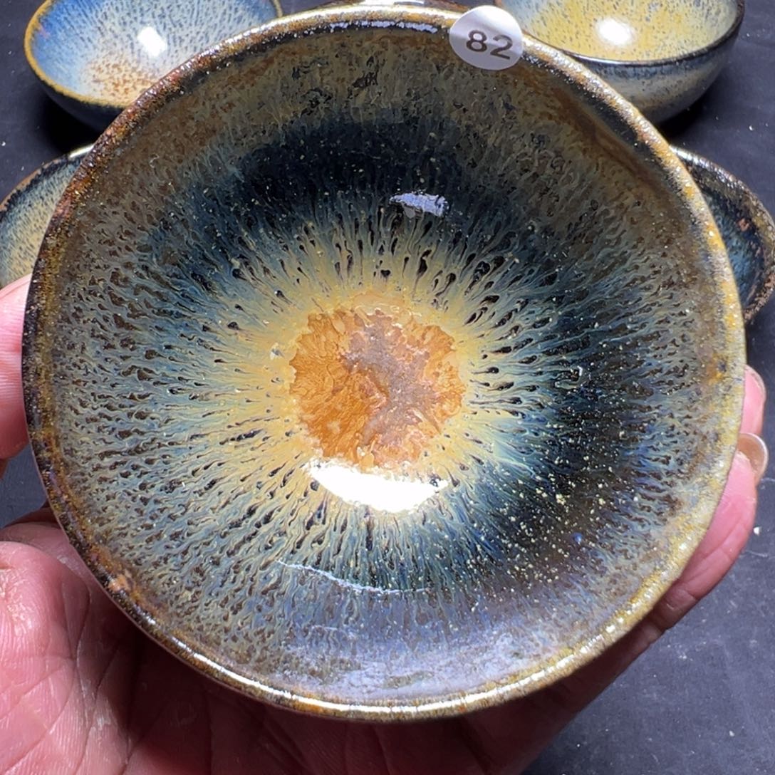 茶盏落灰烧建盏茶器