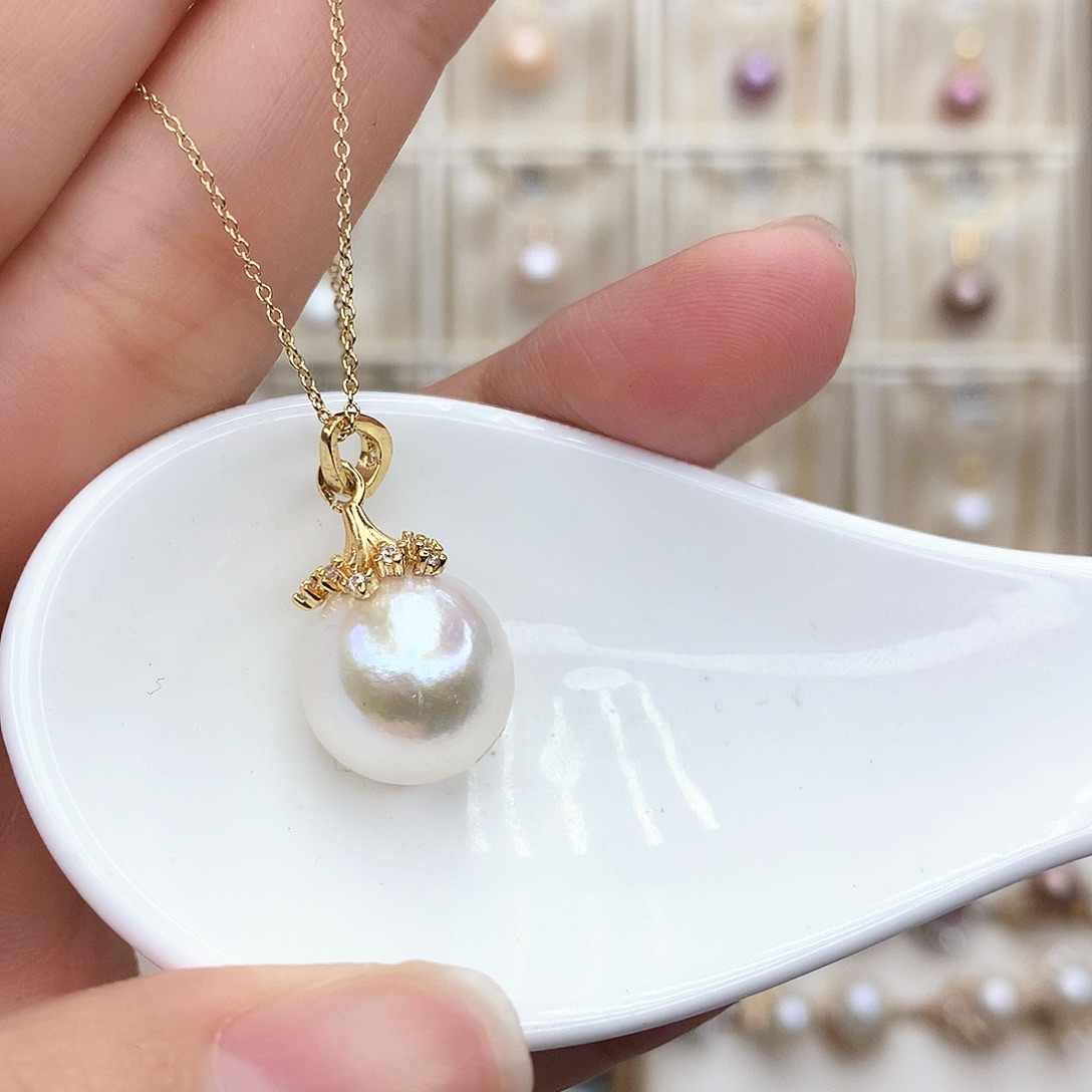 淡水珍珠颈饰合金