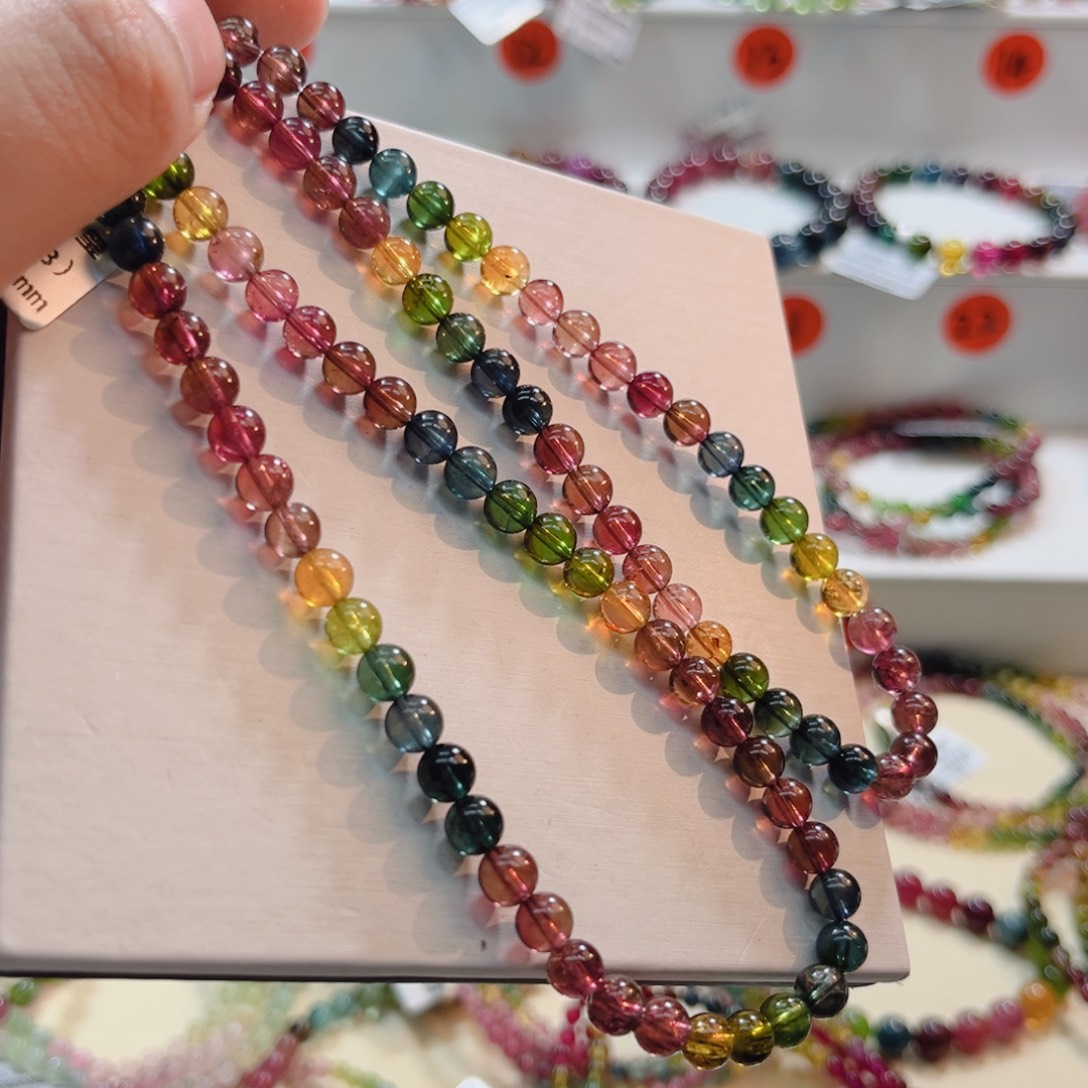 碧玺未镶嵌手链碧玺