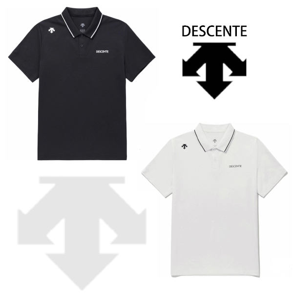 迪桑特DESCENTE 徽标印花直筒短袖Polo衫 男女同款  SQ123UPS32