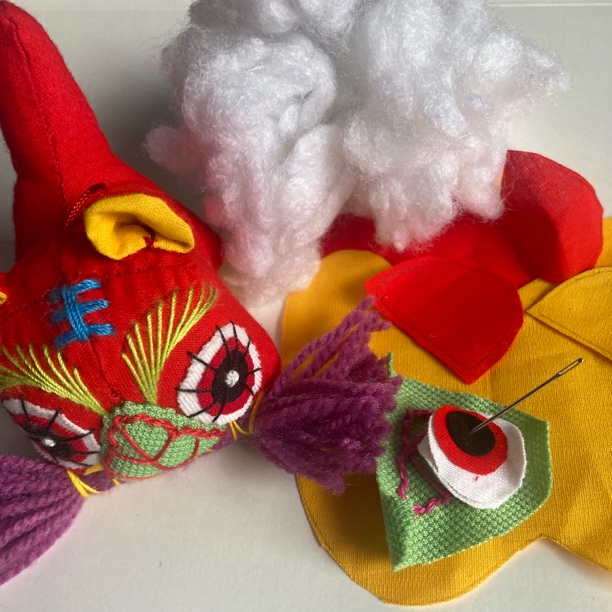 布老虎材料包/成品长高约7厘米左右（非成品）