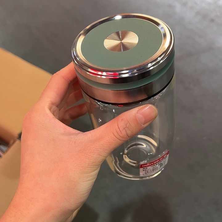 厚耀单层烫手玻璃杯500500绿色微瑕