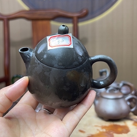 ?****?戬谷龙窑柴烧茶壶30