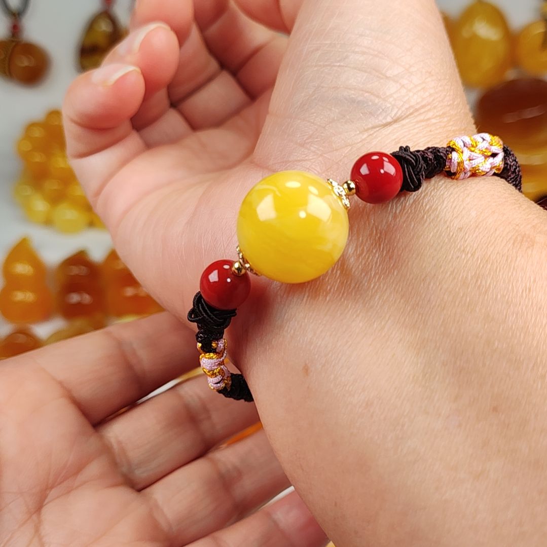 蜜蜡手串未镶嵌手绳