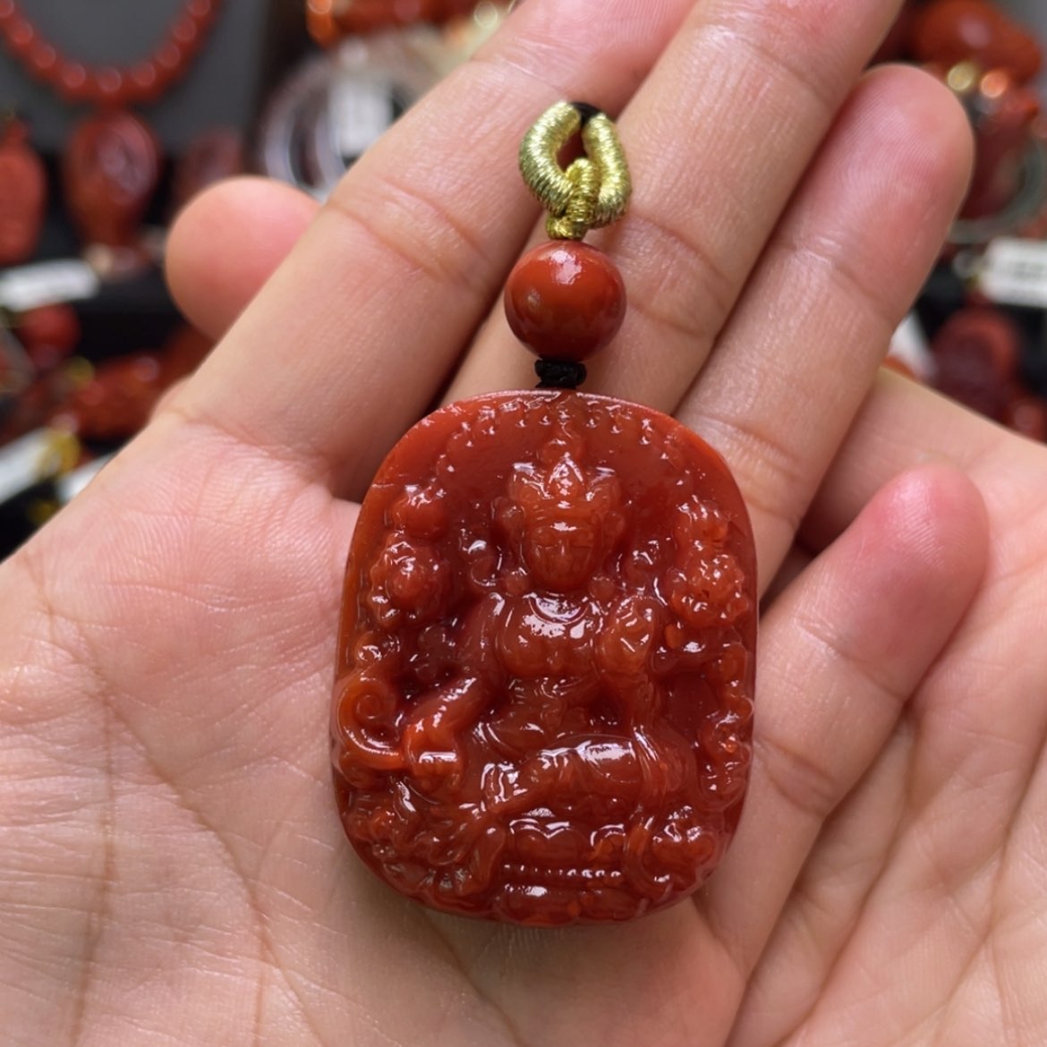 【闪购商品】未镶嵌观音吊坠南红玛瑙杨*易