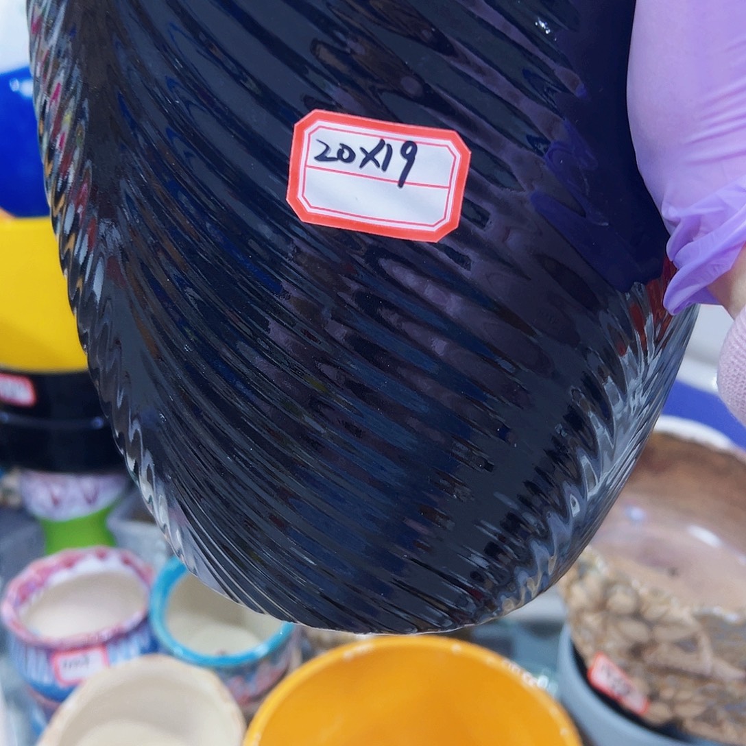 有孔外贸尾单陶瓷花盆凑单10米包邮