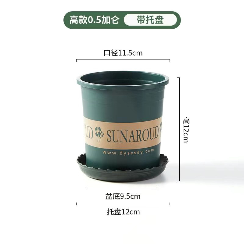 12个带底托加仑盆