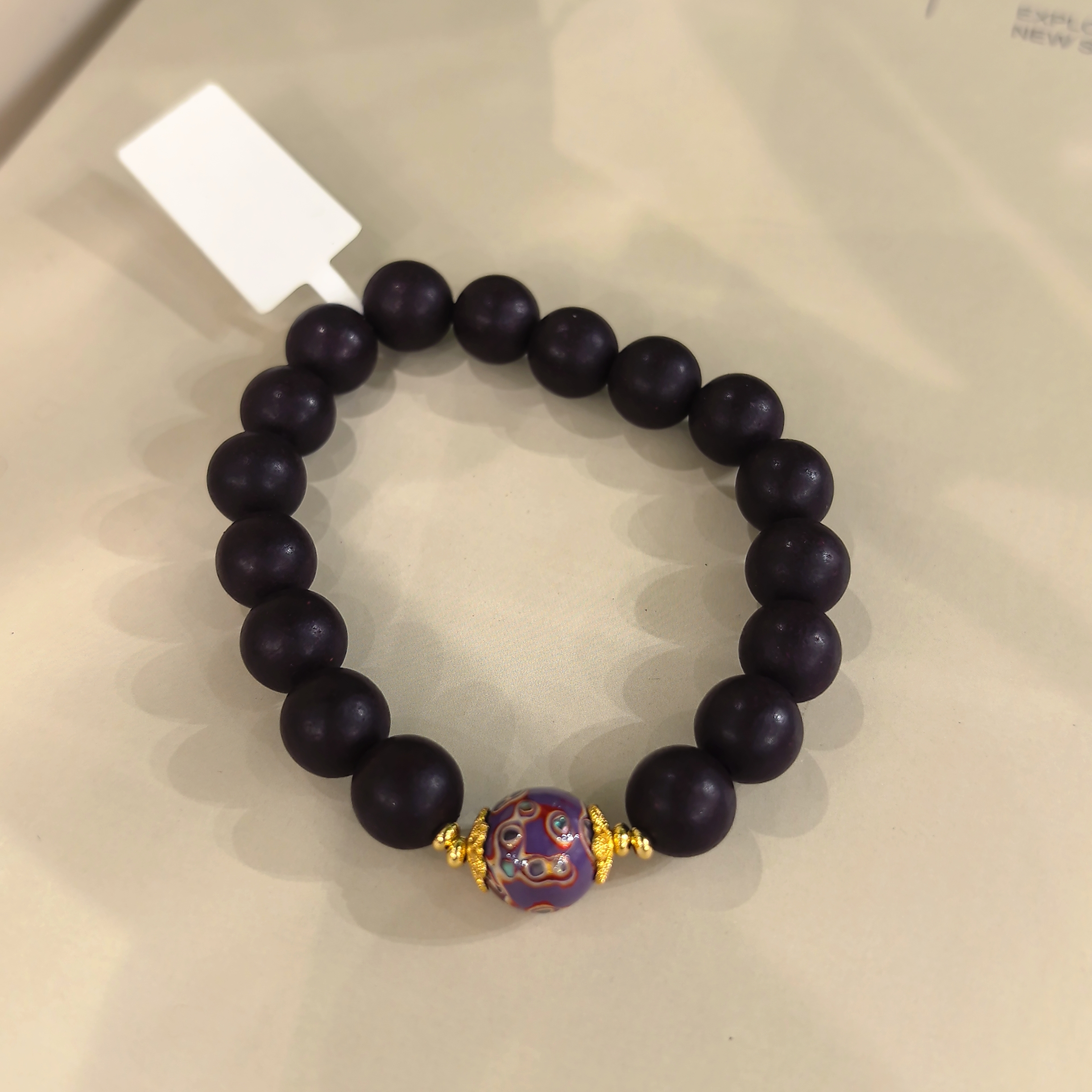 手链 【墨红玫瑰酸枣仁】精致香珠手串手链WM-463