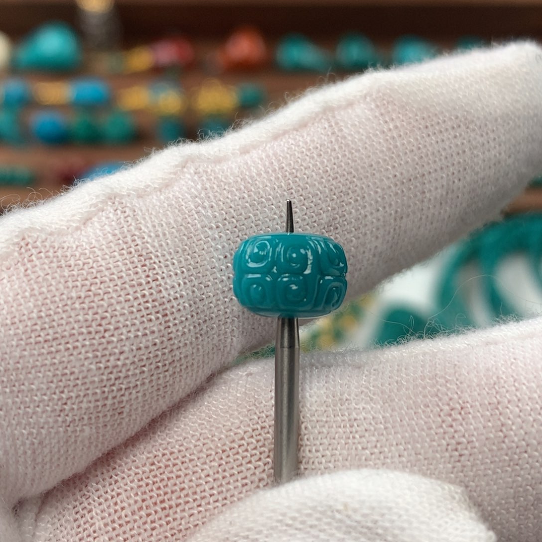 绿松石回纹珠未镶嵌