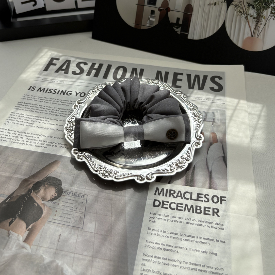 日韩甜美风女原创设计发圈发绳超大可爱职场休闲风