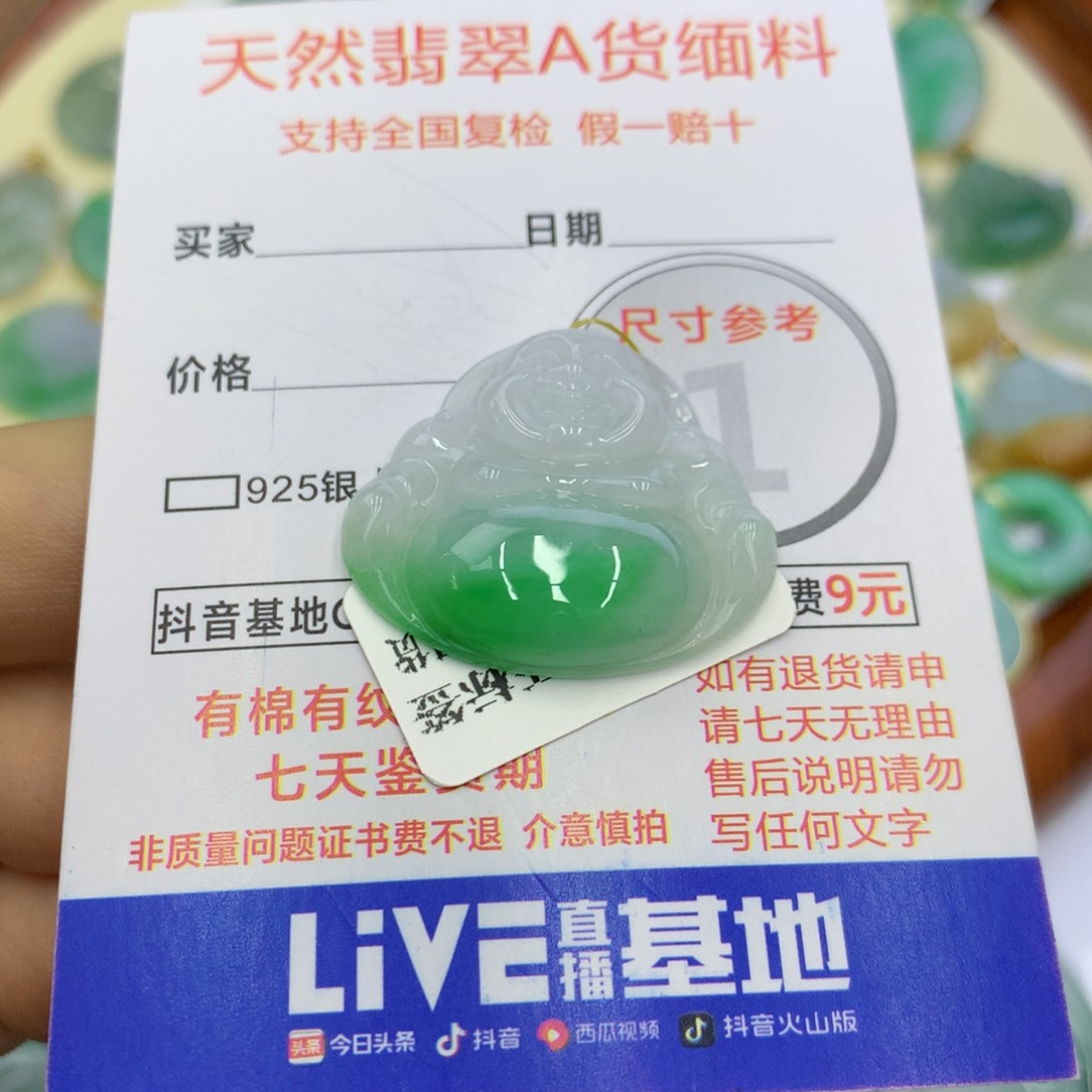 翡翠颈饰未镶嵌H****欣翡翠