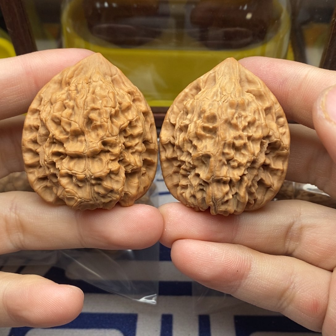 核桃把件四一官帽