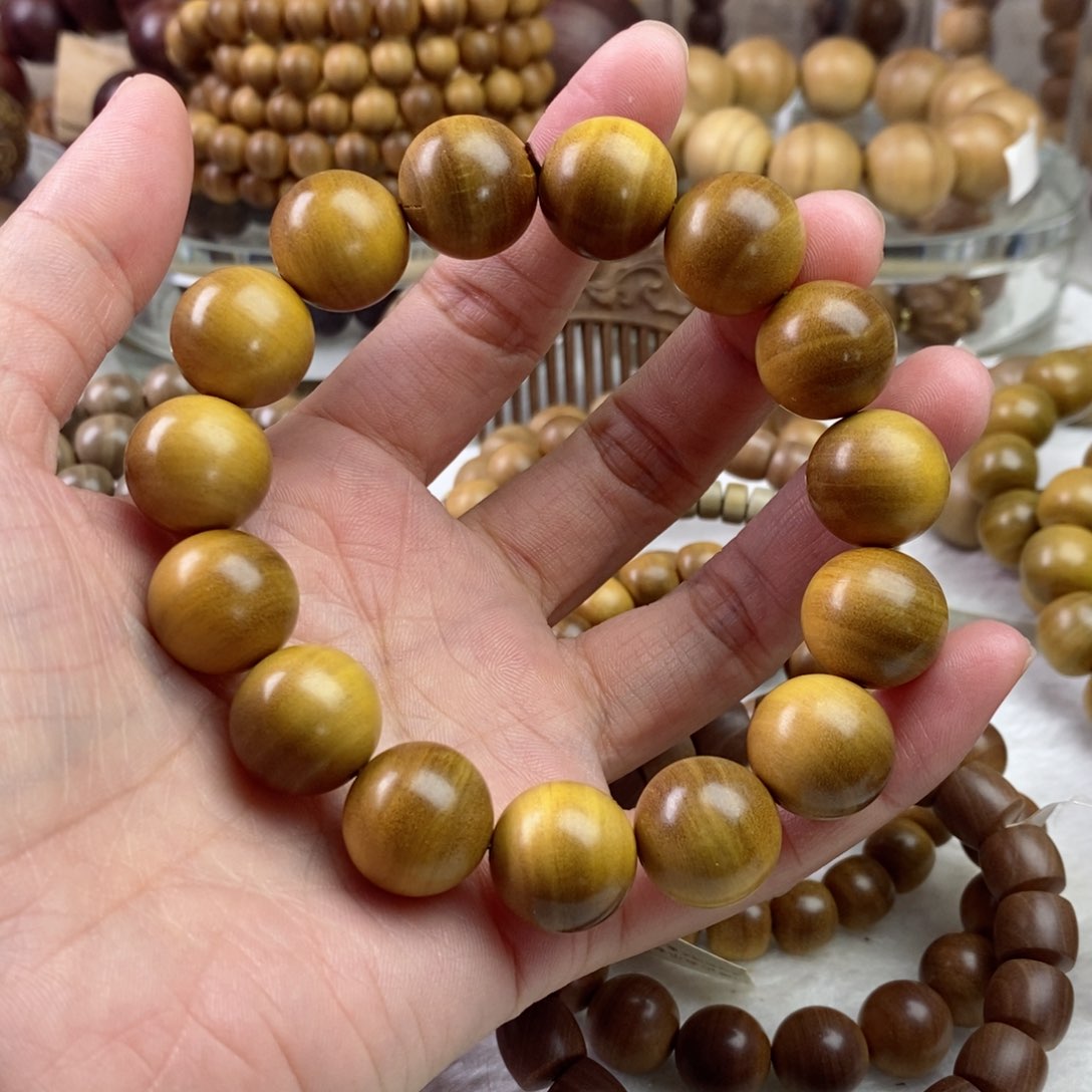 檀香木手串/手链奶香正区瑕疵1.5