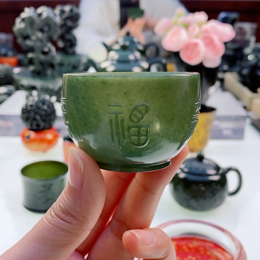 和田玉（青玉）挂件未镶嵌