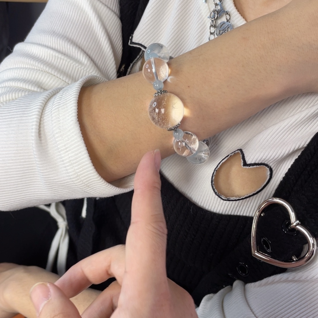 手链水晶银S925镶嵌