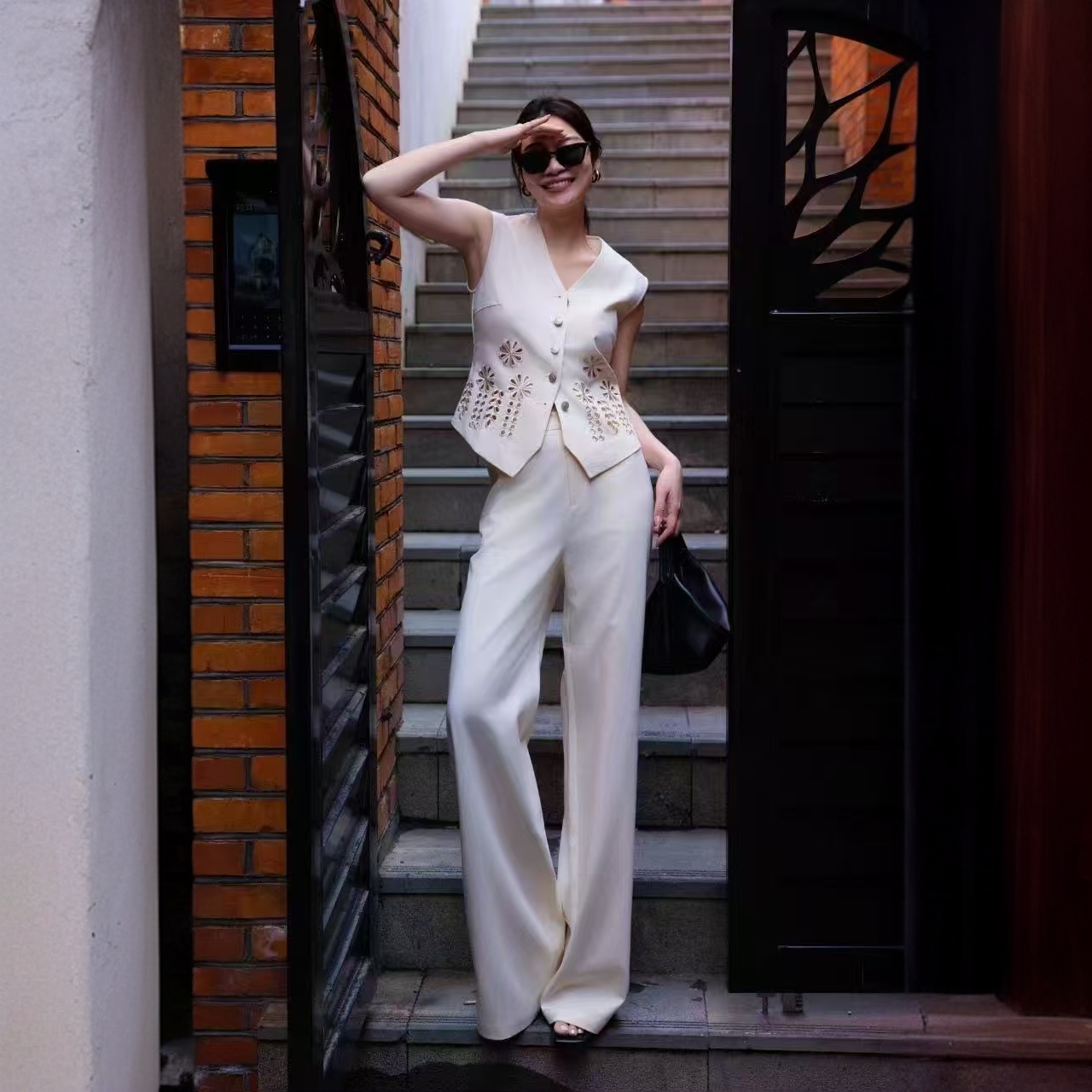 【直播链接】夏季时尚装深圳南油上衣+裤子集合链接套装显瘦气质