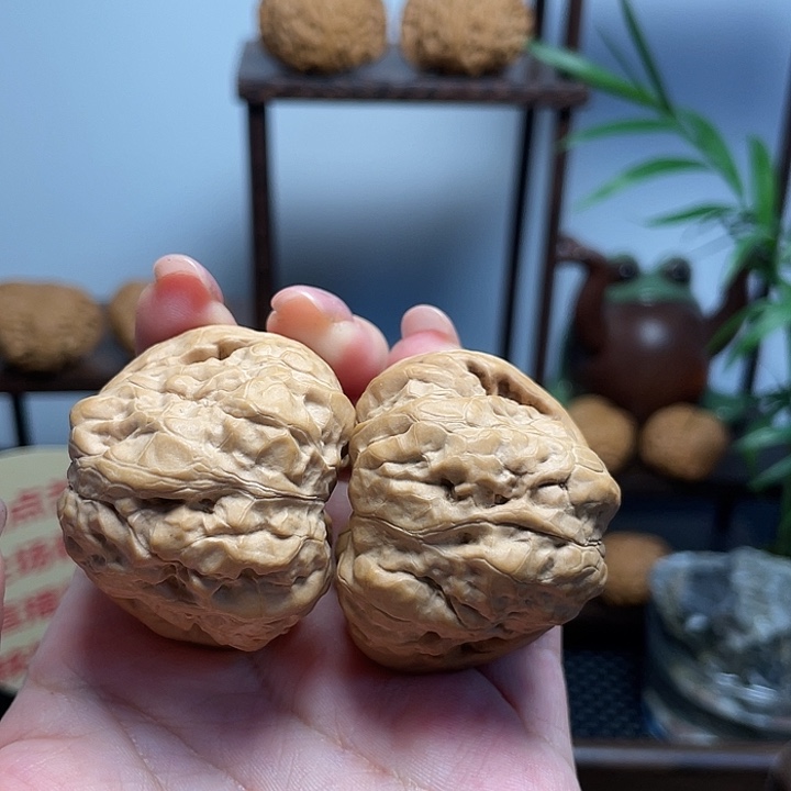 文玩核桃把件蛤蟆41闪25