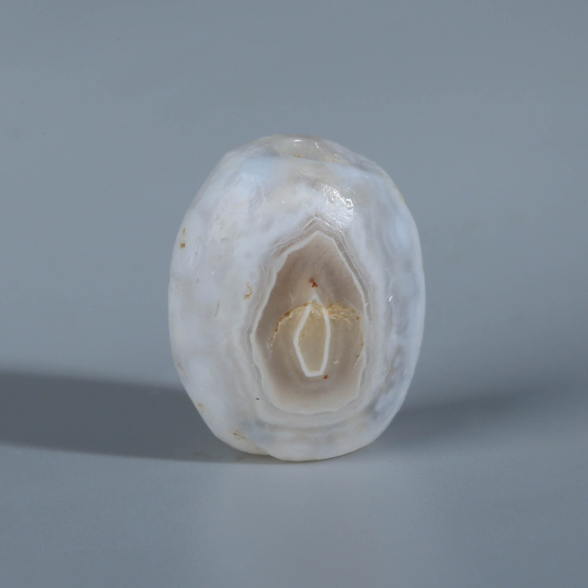 H13-365  阿契美尼德佛眼缠丝玛瑙管珠 11.3*13.3mm