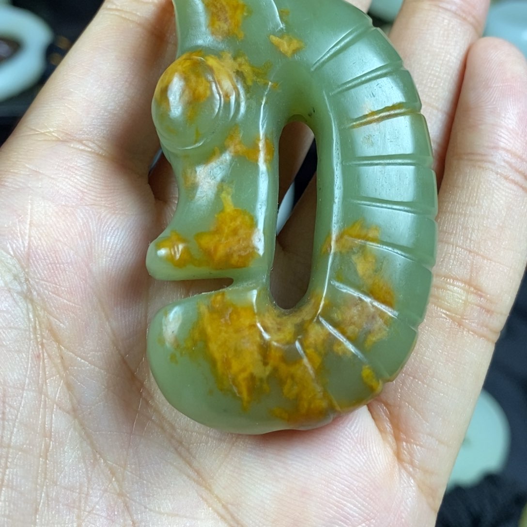 和田玉未镶嵌挂件古*风