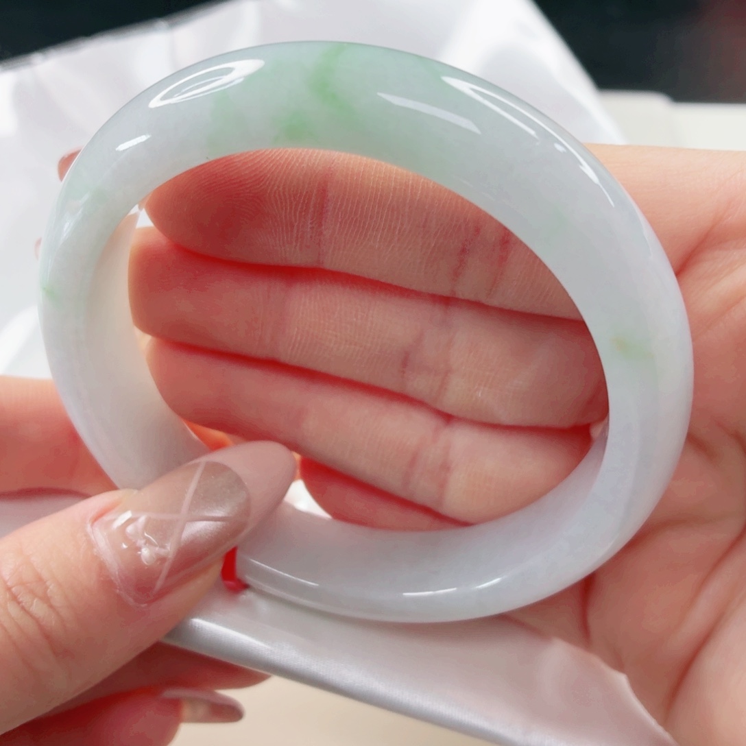 翡翠未镶嵌手镯58.7x259