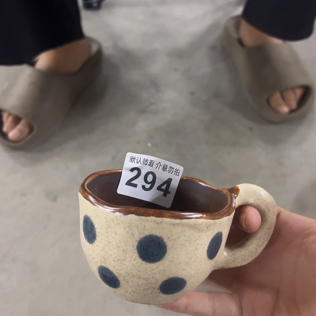 搪瓷微瑕波点矮杯一个294