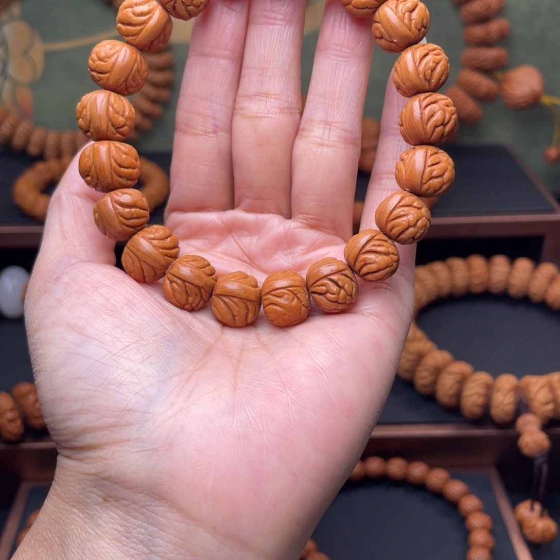 手串桃核13暴龙纹