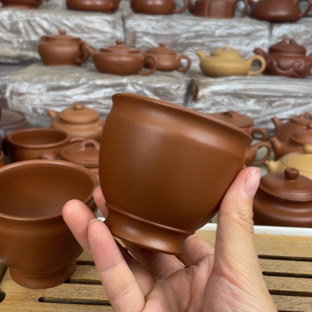 茶壶紫砂赵庄朱泥主人杯