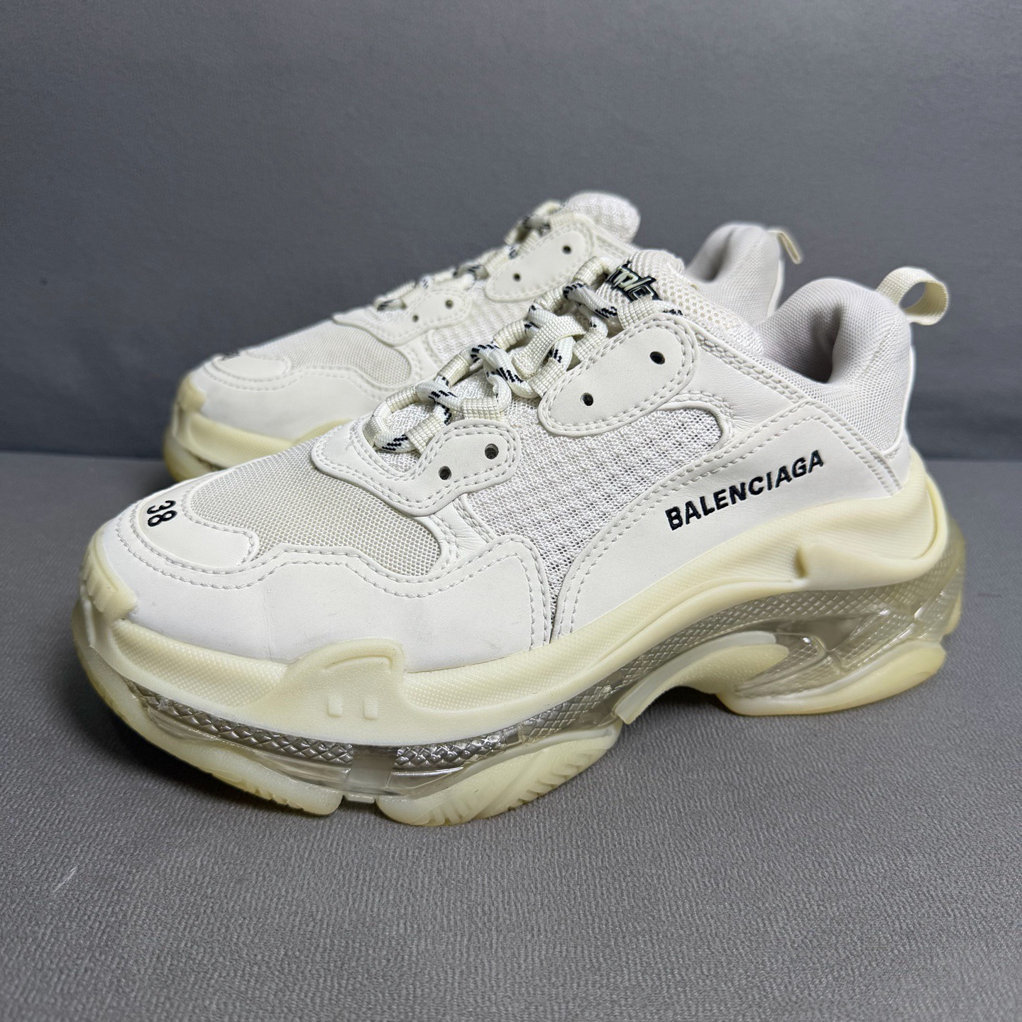 95新 Balenciaga/巴黎世家  38码 巴黎世家TRIPLES气垫老爹鞋 250