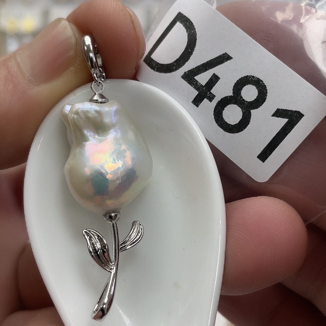 淡水珍珠颈饰银S925镶嵌