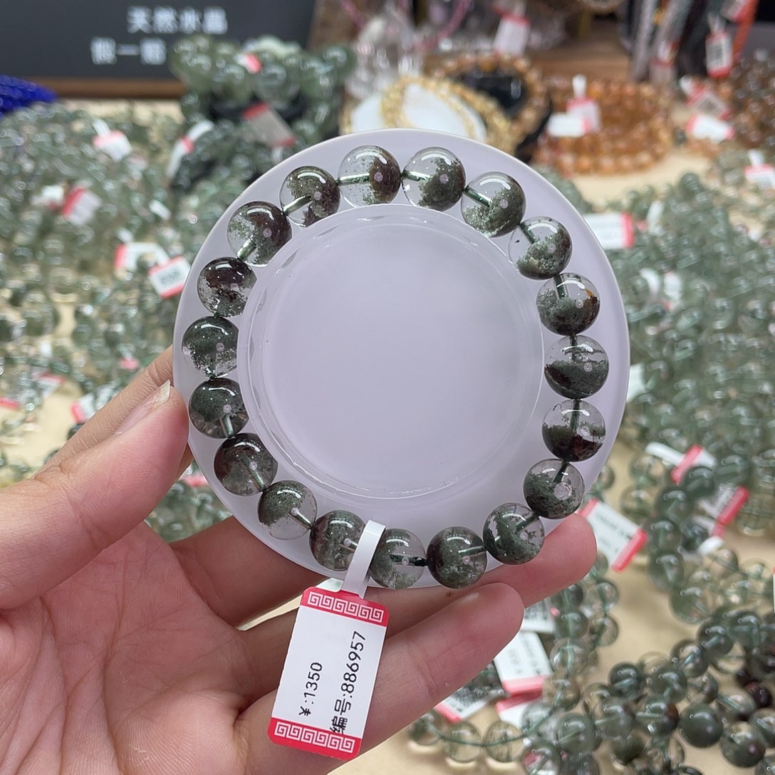 水晶手链未镶嵌小*狼绿幽灵