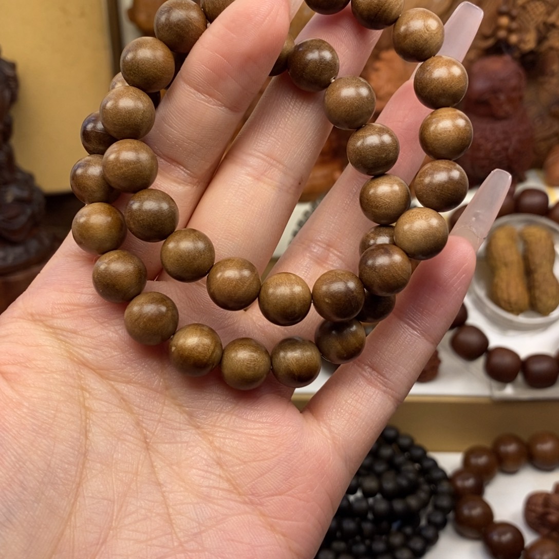手串/手链檀香木迈索尔老山檀香1.0单圈奶香，瑕