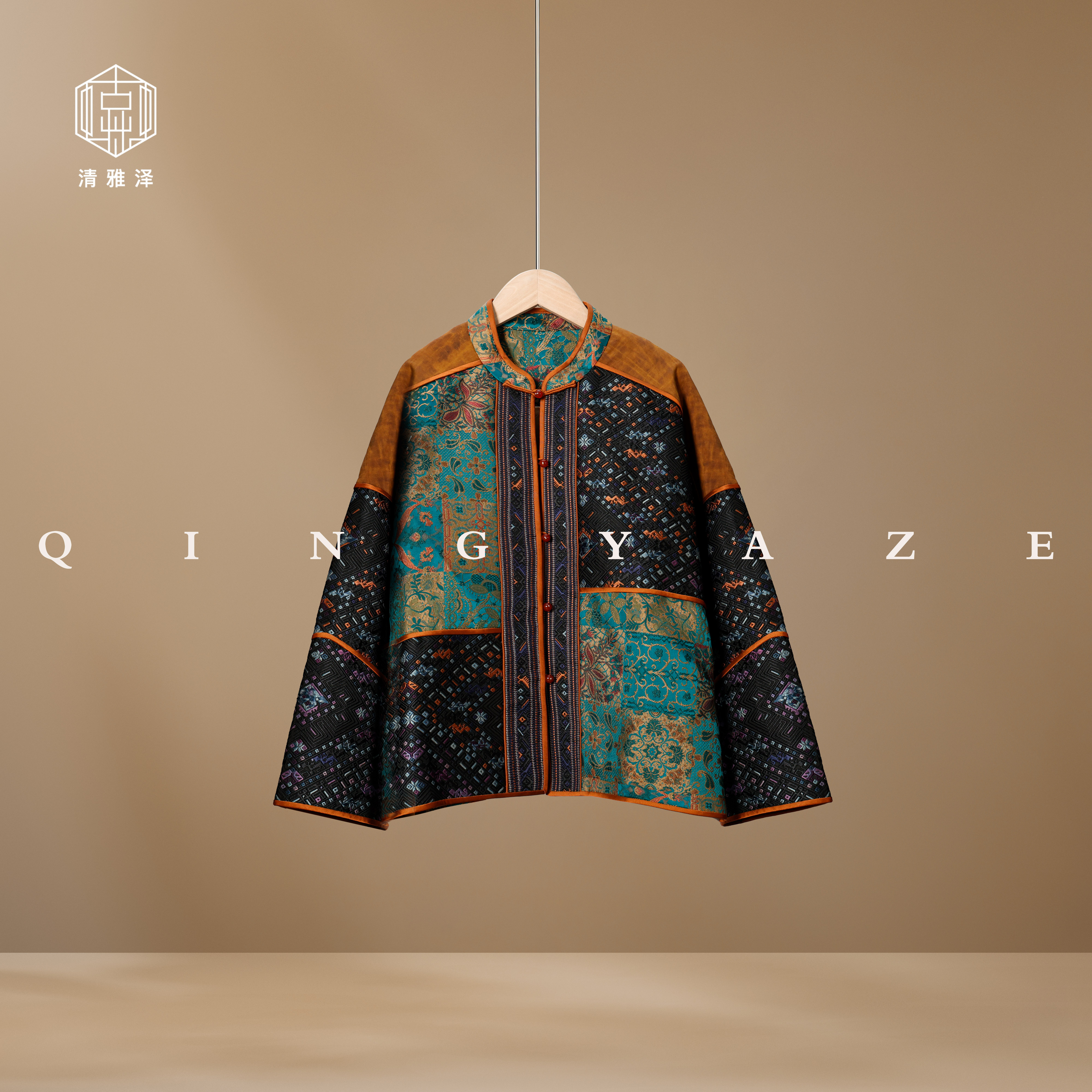 黔·苗绣纳福！重工刺绣香云纱新中式外套！GZ5641