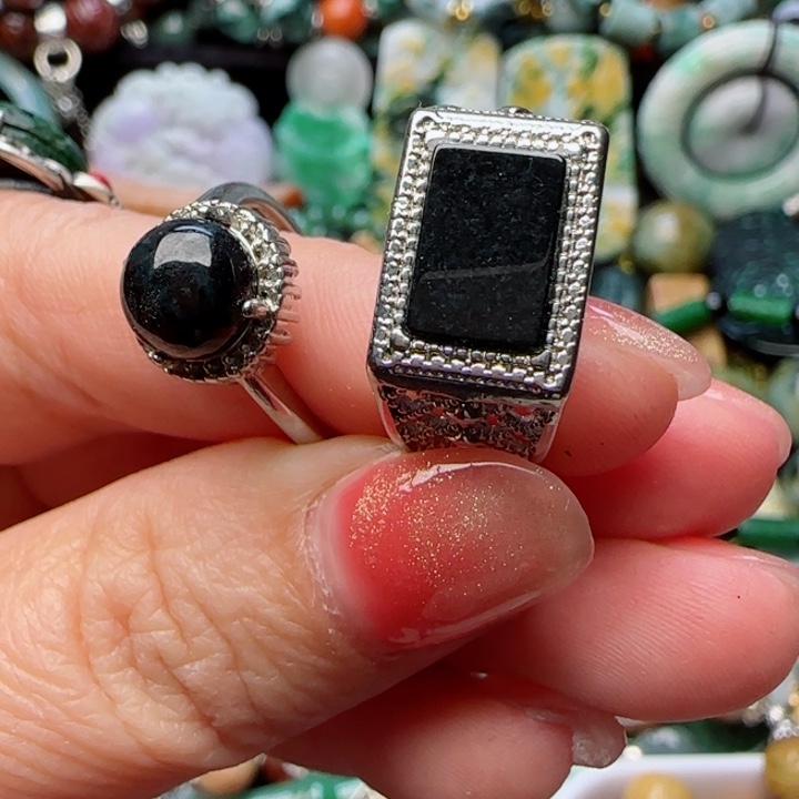 翡翠戒指未镶嵌天然A货68