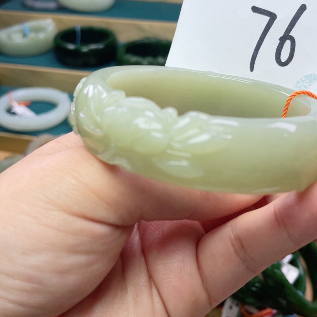 未镶嵌手镯和田玉圈口57