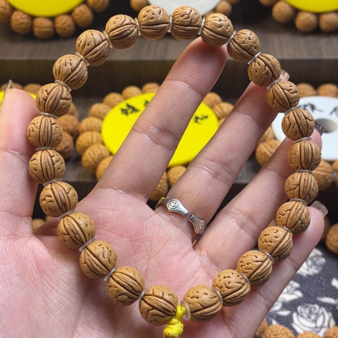 桃核手串野生三棱12