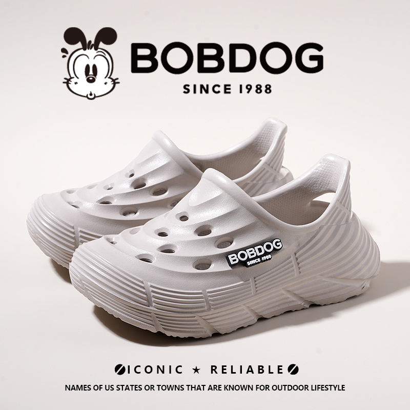 Bobdog/巴布豆儿童凉鞋户外溯溪鞋软底防滑透气足弓支撑洞洞鞋